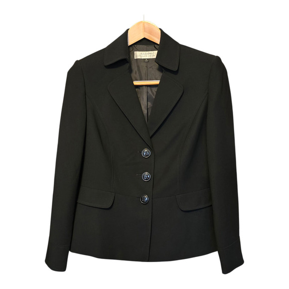 Tahari by ASL Jackets & Blazers - Tahari Arthur S Levine Blazer Womens Size 10 Black Single Breasted Lined Career